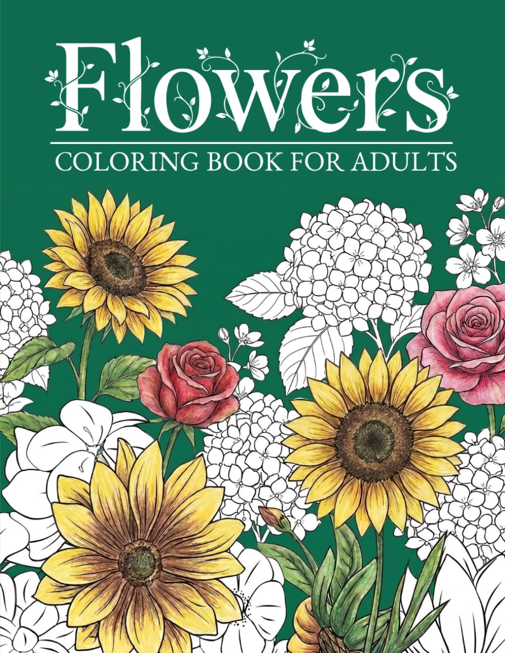capítulo por capítulo baixar Flowers Coloring Book for Adults and Seniors: Amazing Floral Designs of Roses, Tulips, Orchids and More for Stress Relief, Mindfulness and Creative Expression