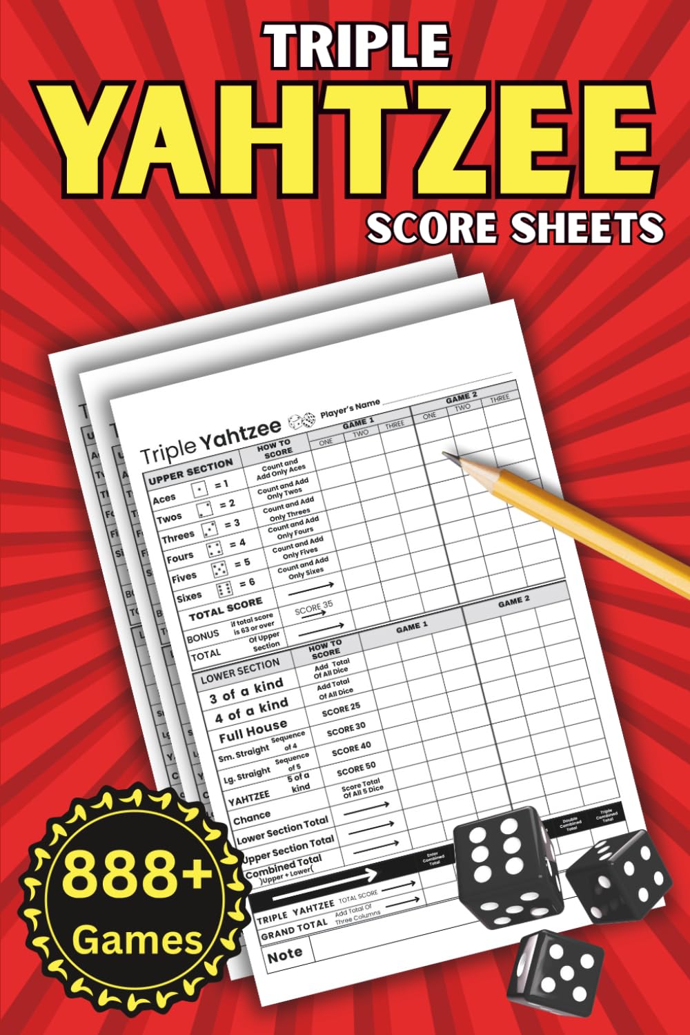 capítulo por capítulo baixar Triple Yahtzee Score Sheets: Compact 6x9 Edition with 150 Pages for Endless Fun
