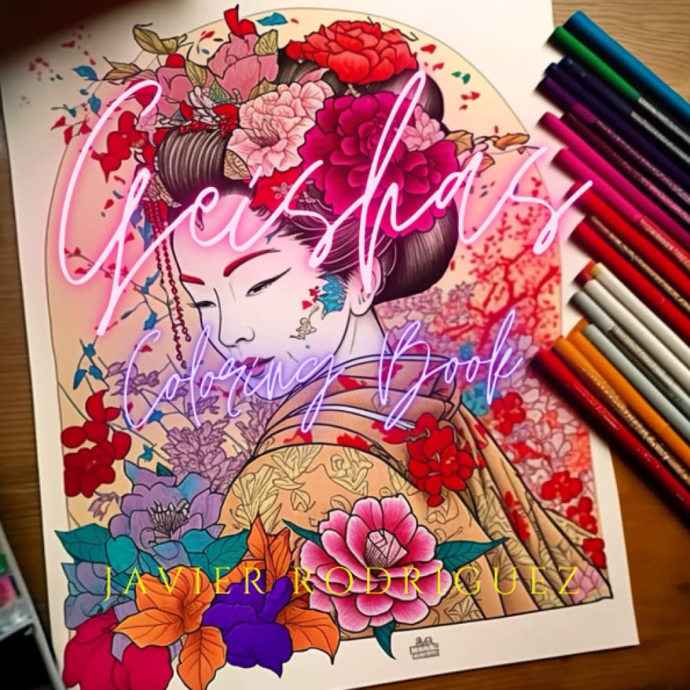Elegant Geishas: A Coloring Book for Adults: Discover the Beauty and Grace of Japanese Culture with Intricate Designs baixar o livro de graça