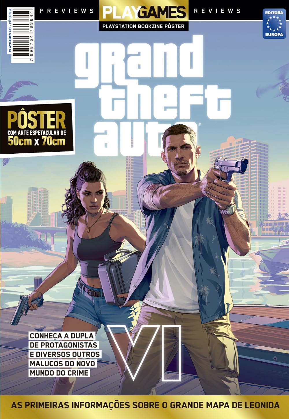 GTA 6 - Jason e Lucia - Arte 1 - Superpôster PlayGames baixar o livro de graça