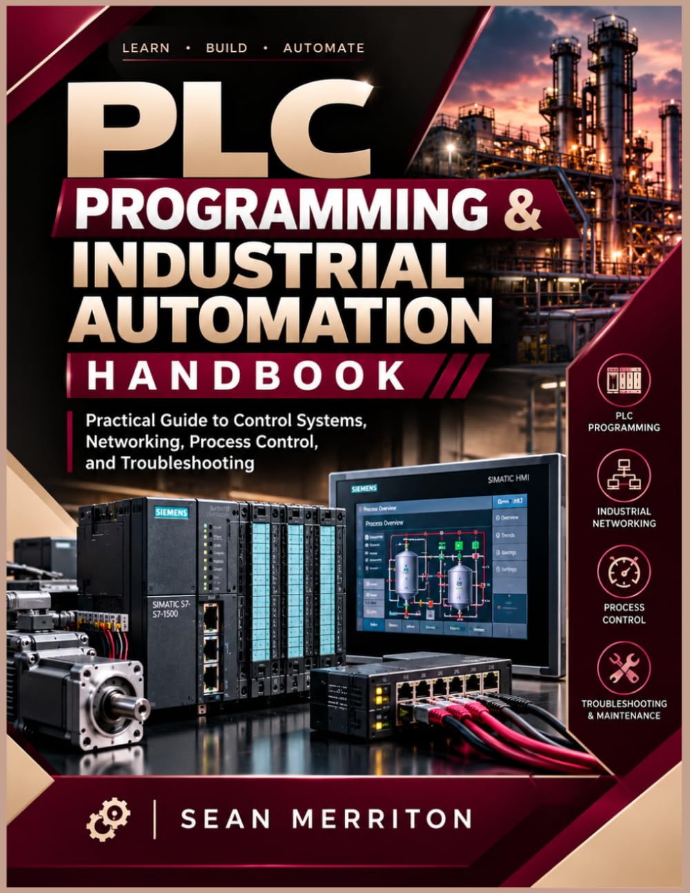 ler totalmente PLC PROGRAMMING & INDUSTRIAL AUTOMATION HANDBOOK: Practical Guide to Control Systems, Networking, Process Control, and Troubleshooting