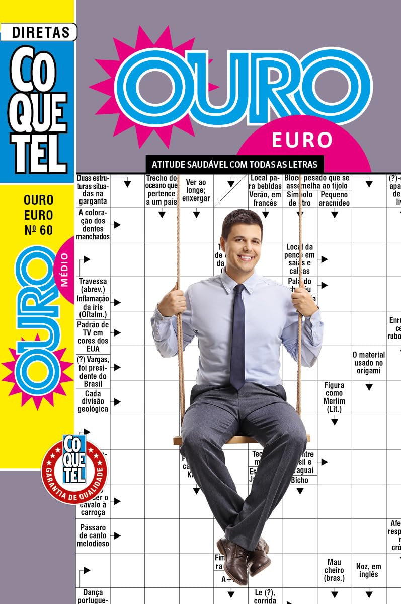 Palavras-Cruzadas Diretas Coquetel Ouro Euro 60: Nível Médio baixar o livro de graça