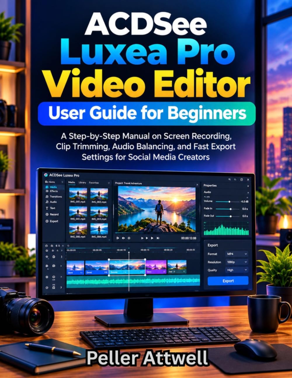 ACDSee Luxea Pro Video Editor User Guide for Beginners: A Step-by-Step Manual on Screen Recording, Clip Trimming, Audio Balancing and Fast Export Settings for Social Media Creators baixar livro de graça