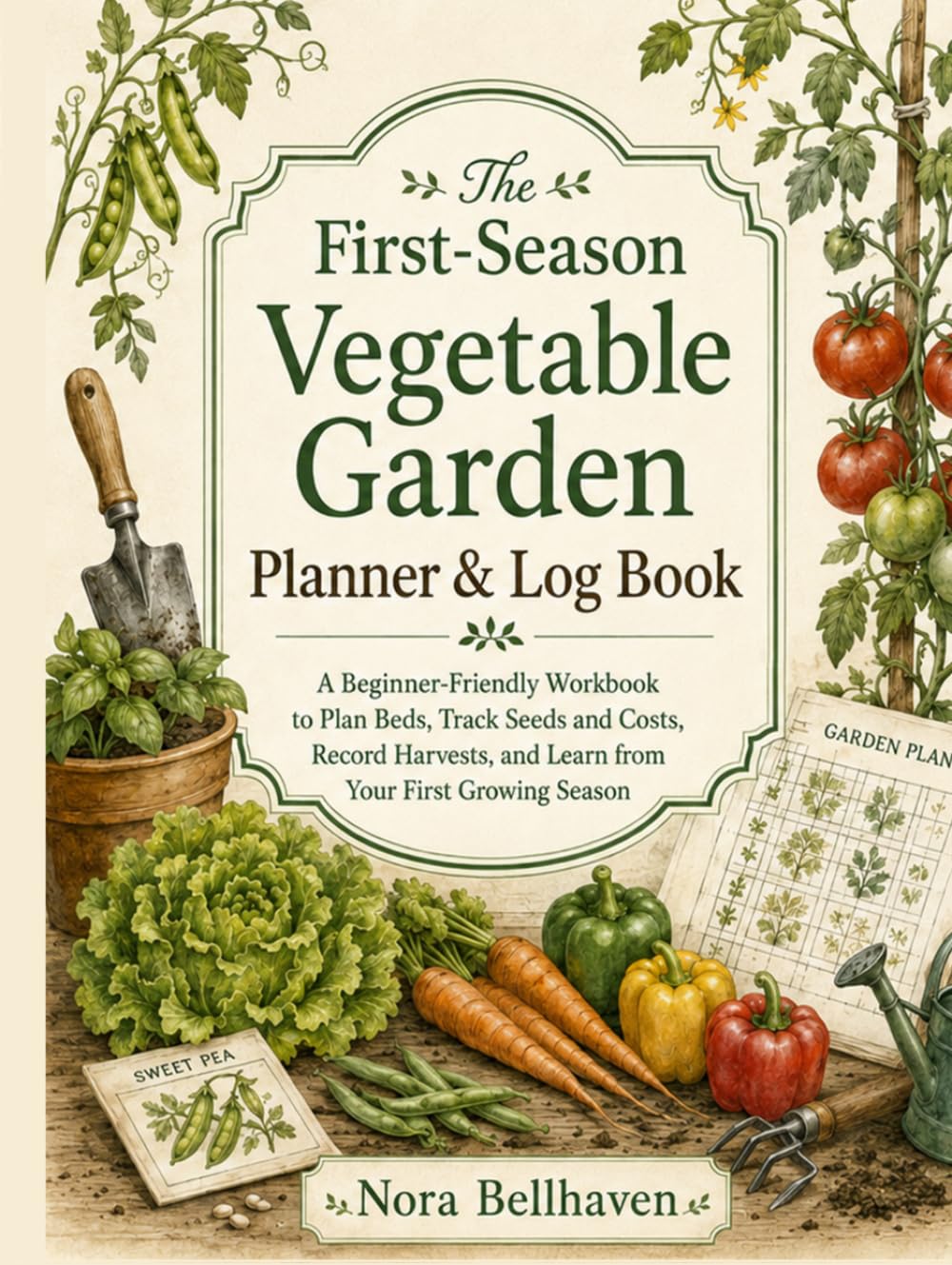 The First-Season Vegetable Garden Planner & Log Book: A Beginner-Friendly Workbook to Plan Beds, Track Seeds and Costs, Record Harvests, and Learn from Your First Growing Season baixar livro de graça