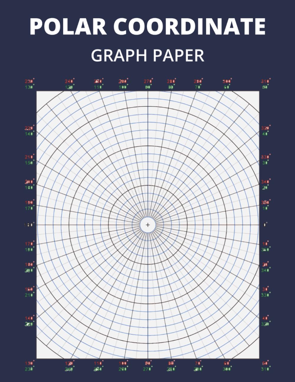 Polar Coordinate Graph Paper: Large 8.5 x 11 Polar Graph Paper For Accurate Plotting, Circular Designs & Technical Applications baixar o livro de graça