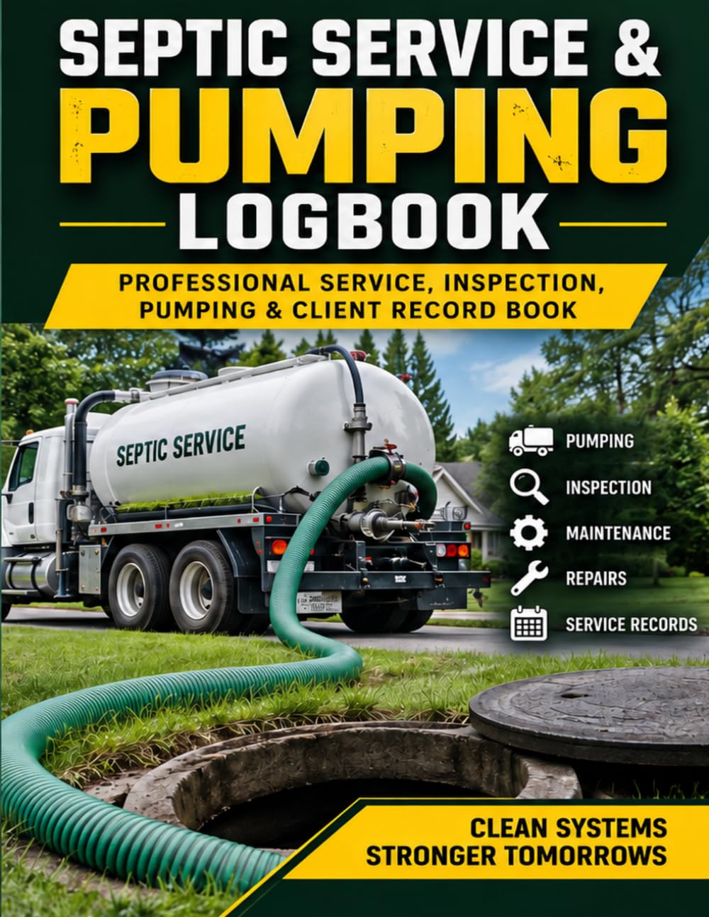 Septic Service & Pumping Logbook: Professional Service, Inspection, Pumping & Client Record Book baixar o livro de graça