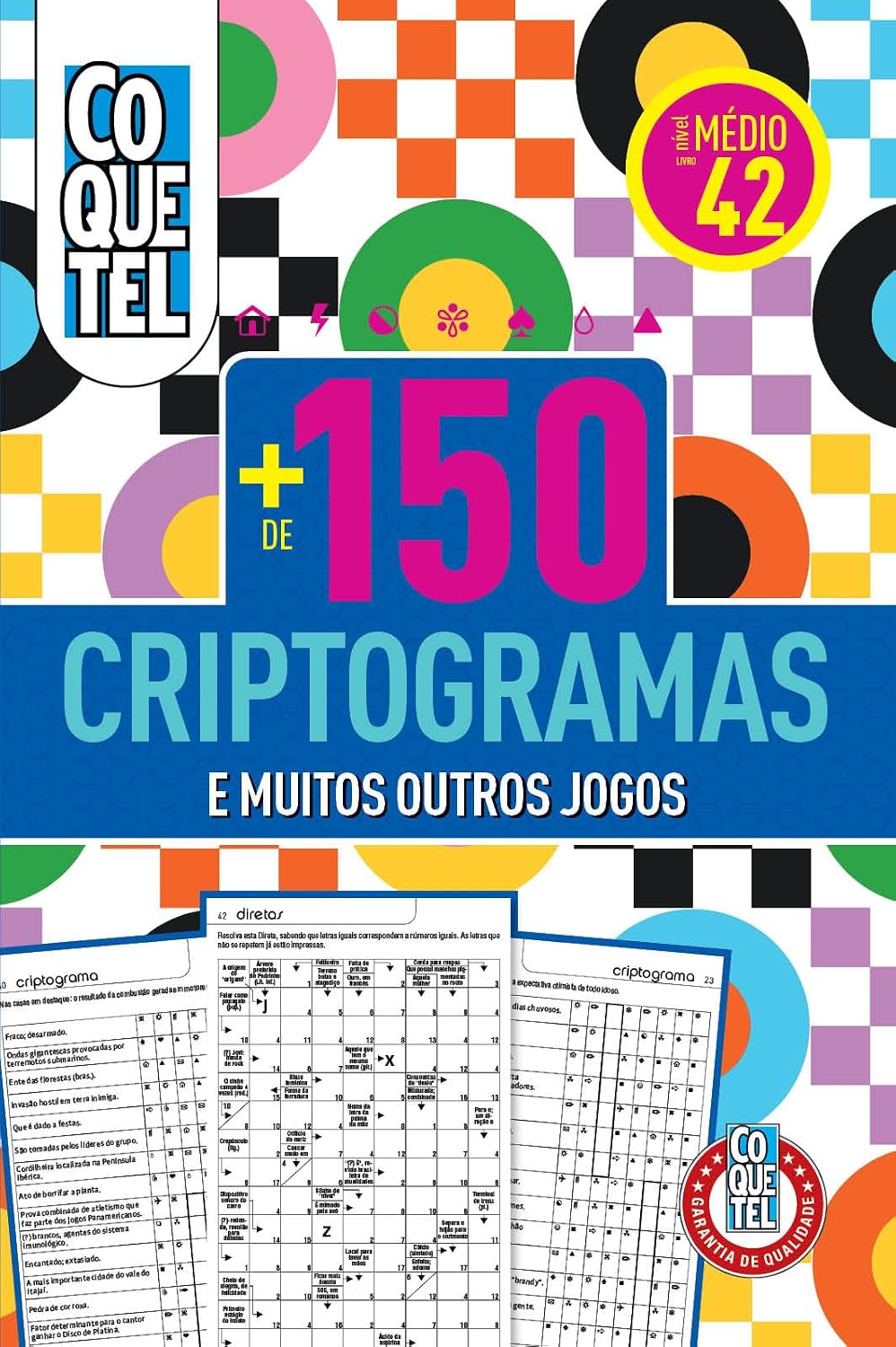 ler totalmente Livro Coquetel Mais de 150 Criptogramas 42 S/P