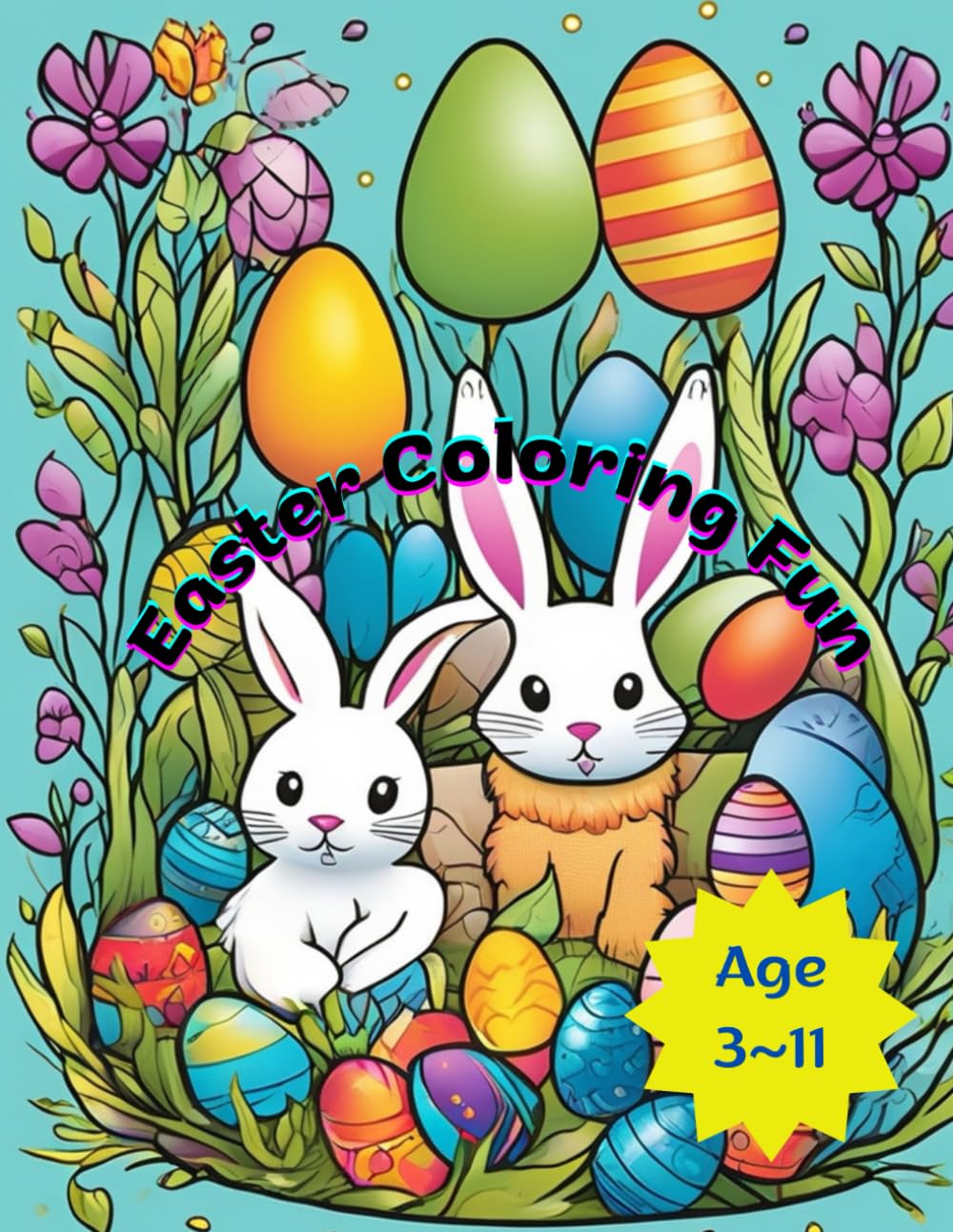 Easter Coloring Fun: Bunnies, Eggs & Joy baixar o livro de graça