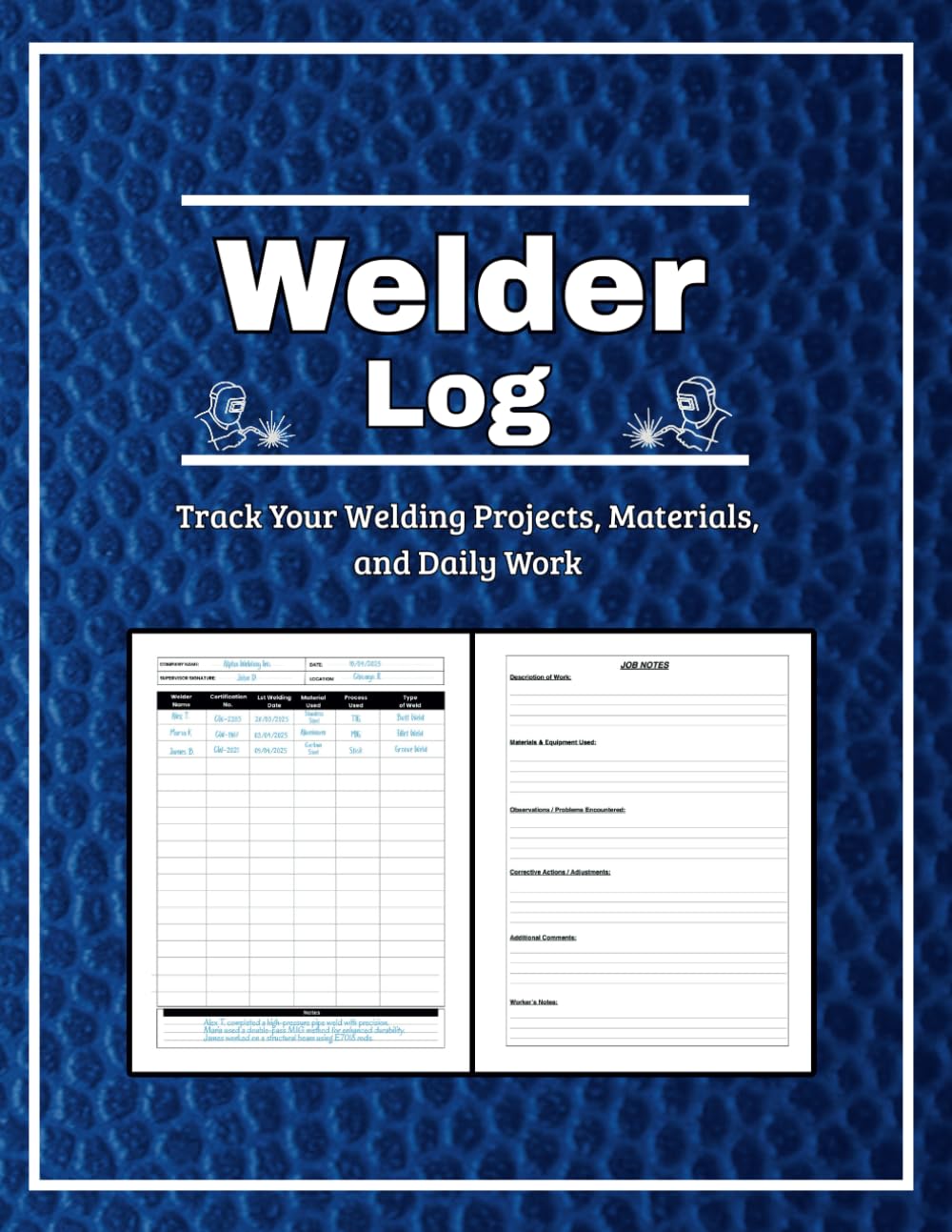 capítulo por capítulo baixar Welder Log Book: Track Your Welding Projects, Materials, and Daily Work.