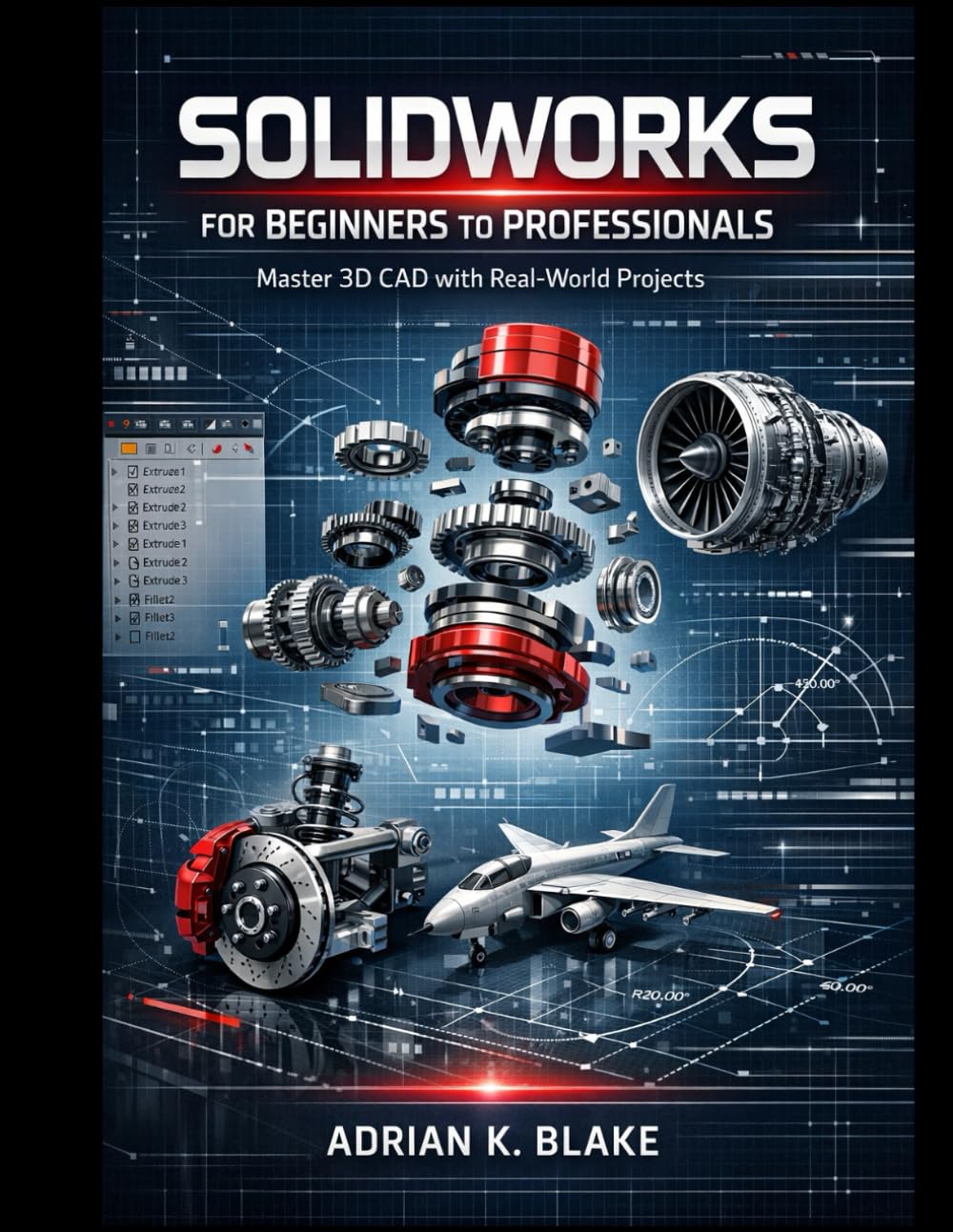 ler totalmente SOLIDWORKS FOR BEGINNERS TO PROFESSIONALS: Master 3D CAD with Real-World Projects (The Beginner-to-Pro CAD & 3D Design)
