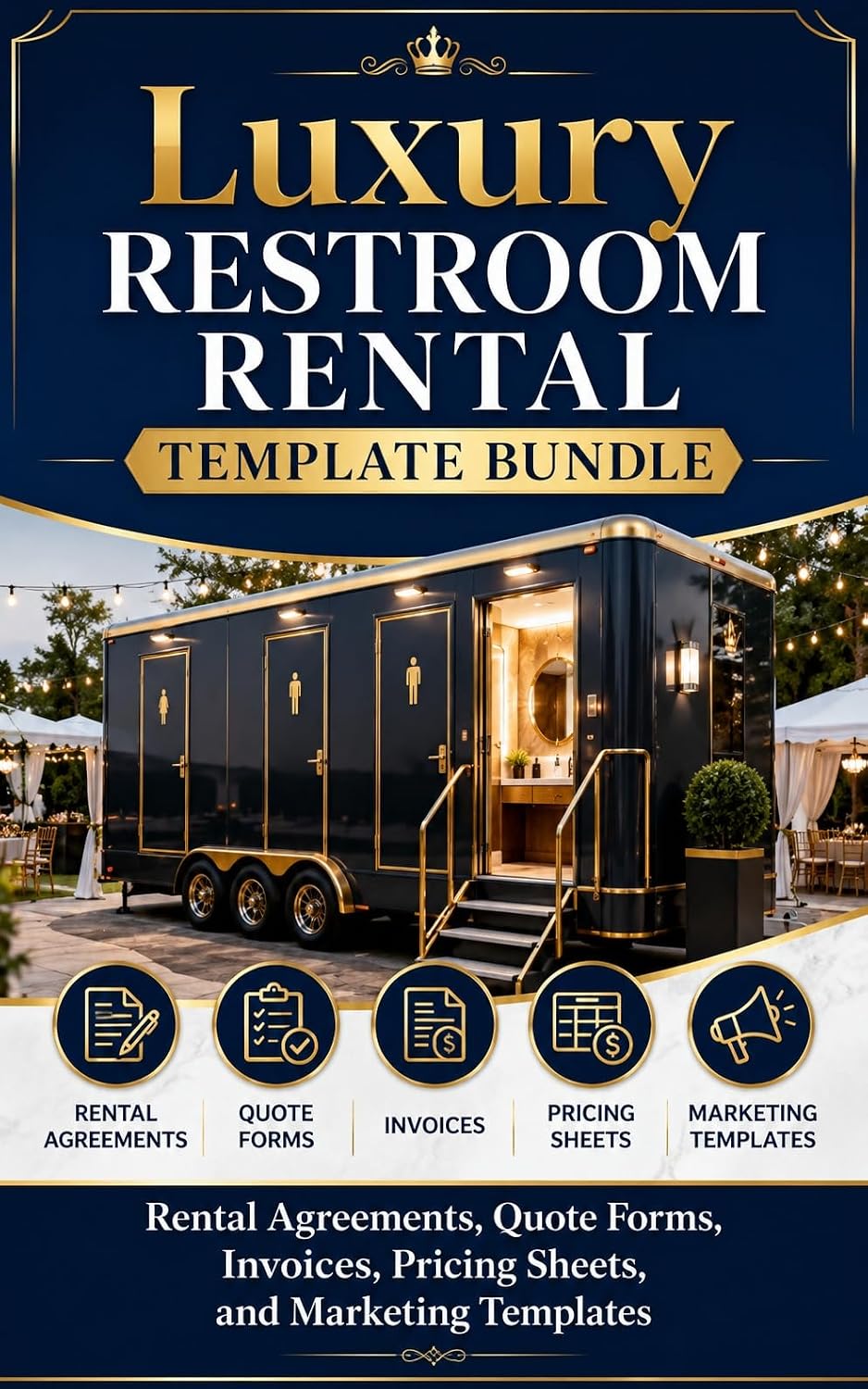 Luxury Restroom Rental Template Bundle: Rental Agreements, Quote Forms, Invoices, Pricing Sheets, and Marketing Templates (English Edition) baixar o livro de graça
