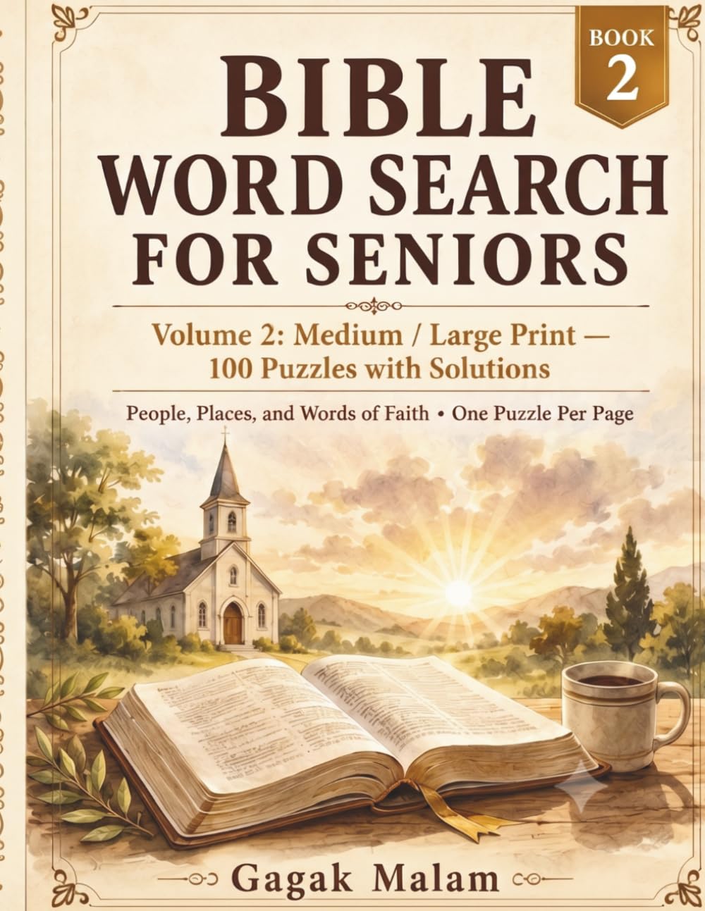 ler totalmente BIBLE WORD SEARCH FOR SENIORS: Volume 2: Medium / Large Print — 100 Puzzles with Solutions
