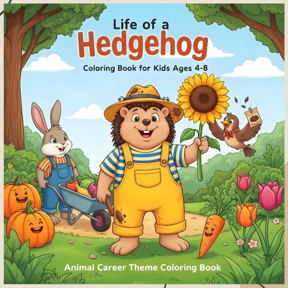 Life of a Hedgehog Gardener Coloring Book for Kids Ages 4-8: Fun Animal Jobs and Cute Nature Scenes to Color, Garden Adventures, Forest Animals, and... Coloring Book - Career Theme Book Series) baixar livro de graça