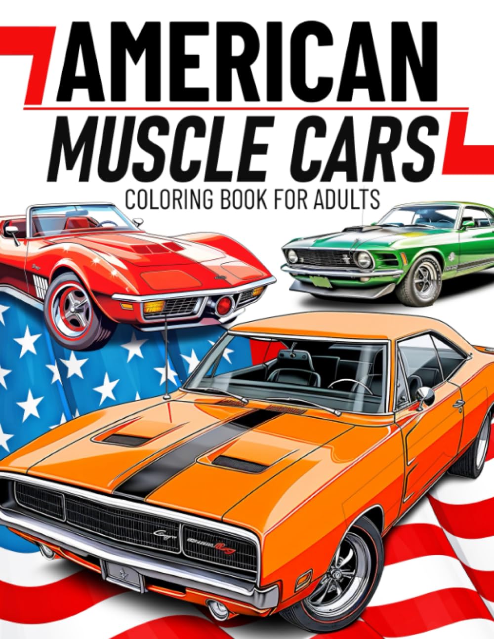 American Muscle Cars Coloring Book for Adults: Rev Up Your Creativity with Iconic Designs and Classic Details baixar livro de graça