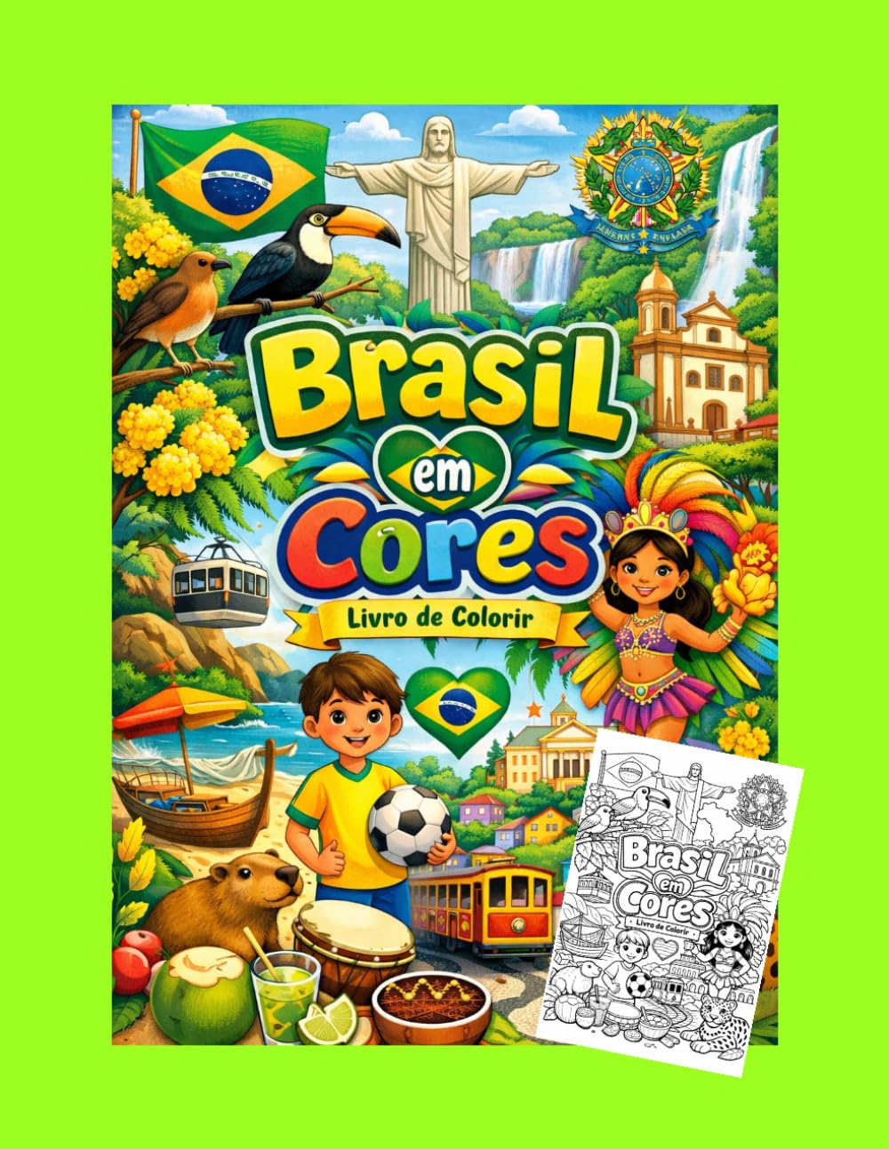 ler totalmente Brasil em Cores: Livro de Colorir Infantil com Cultura, Animais, Festas e Paisagens Brasileiras (Países en Colores) (Portuguese Edition)