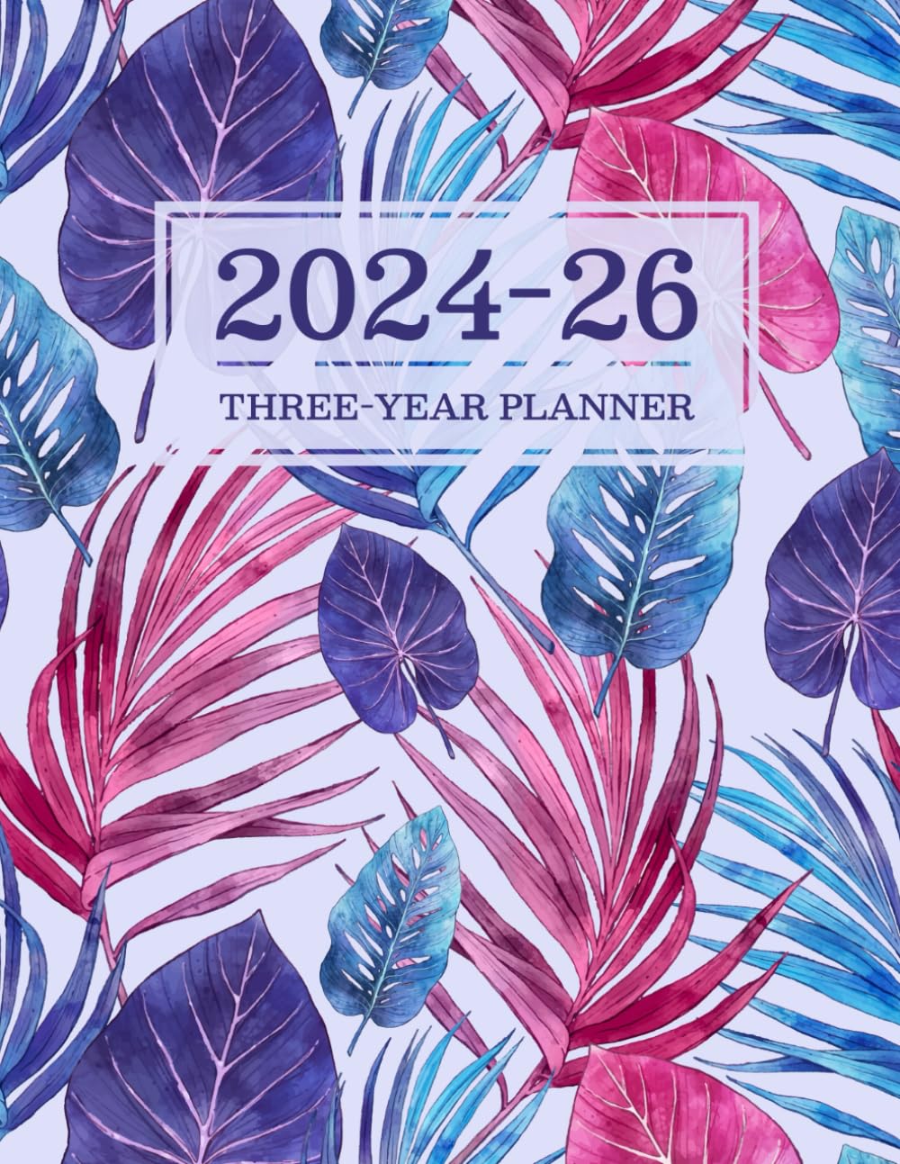 2024-26 Three-Year Planner: Efficiently Plan and Organize for 36 Months Monthly from January to December | Appointment Notebook including Federal Holidays and Watercolor Leaves Cover baixar o livro de graça