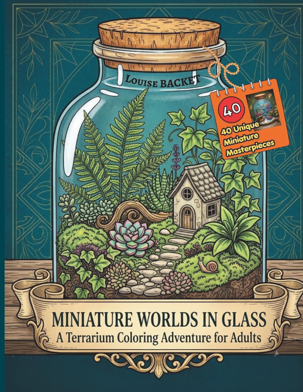 ler totalmente Miniature Worlds in Glass: A Terrarium Coloring Adventure for Adults