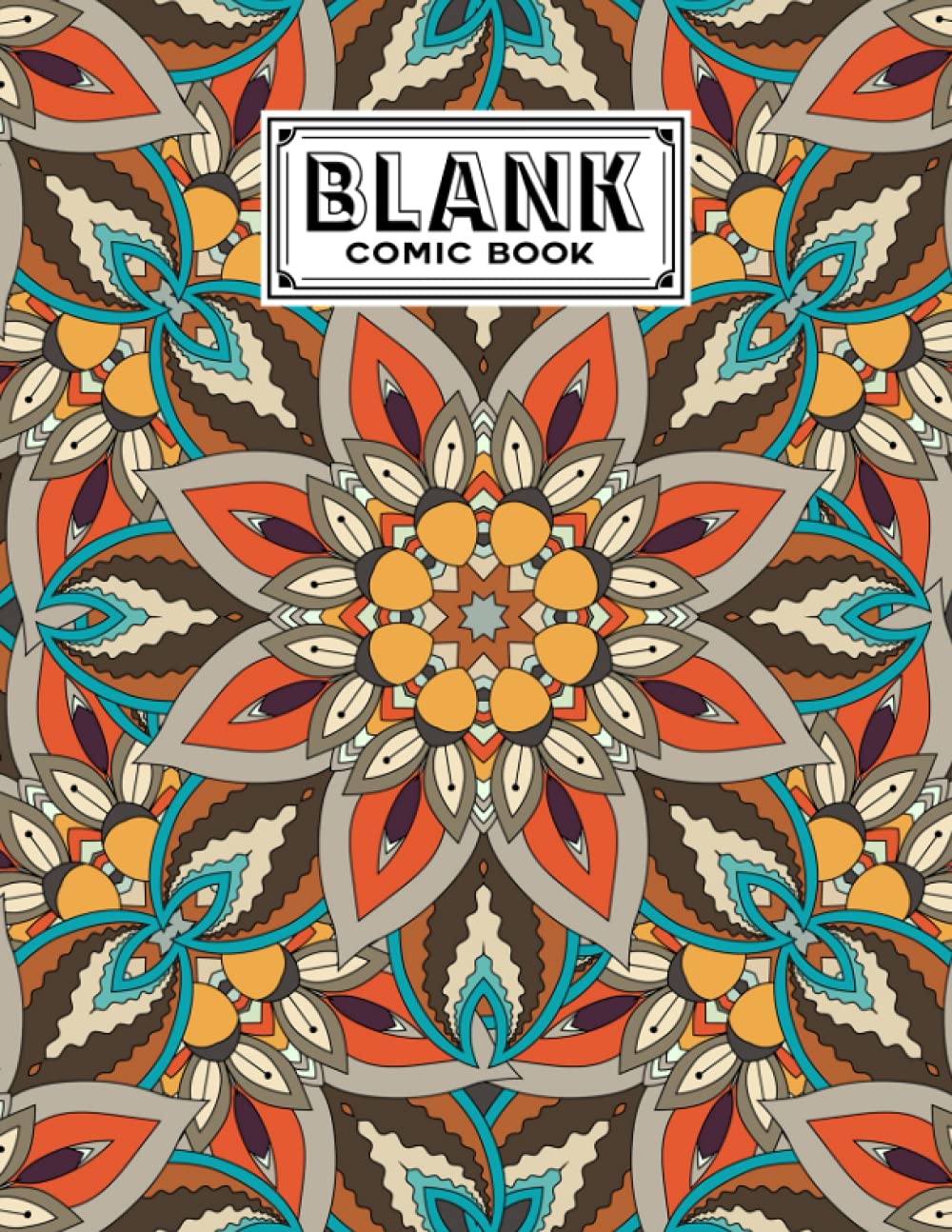 ler totalmente Blank Comic Book: Mandalas Cover, Create Your Own Story, Journal, Notebook, Sketchbook for Kids and Adults, 120 Pages - Size 8.5" x 11" Notebook by Hans-Peter Lemke