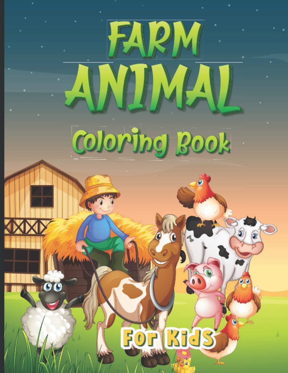 ler totalmente Farm Animals Coloring Book For Kids: Coloring Pages Of Animals for Little Kids Age 4-8, Boys Girls Preschool and Kindergarten Students
