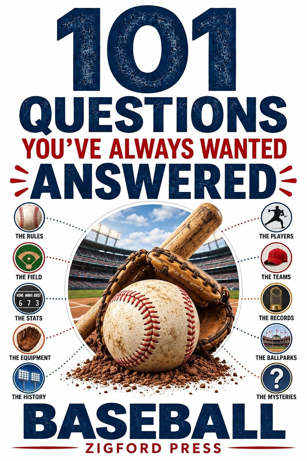 ler totalmente 101 Questions You’ve Always Wanted Answered: BASEBALL: Fascinating Facts, Incredible Records, Strange Rules, Legendary Players & Everything You Never Knew About America’s Pastime (English Edition)