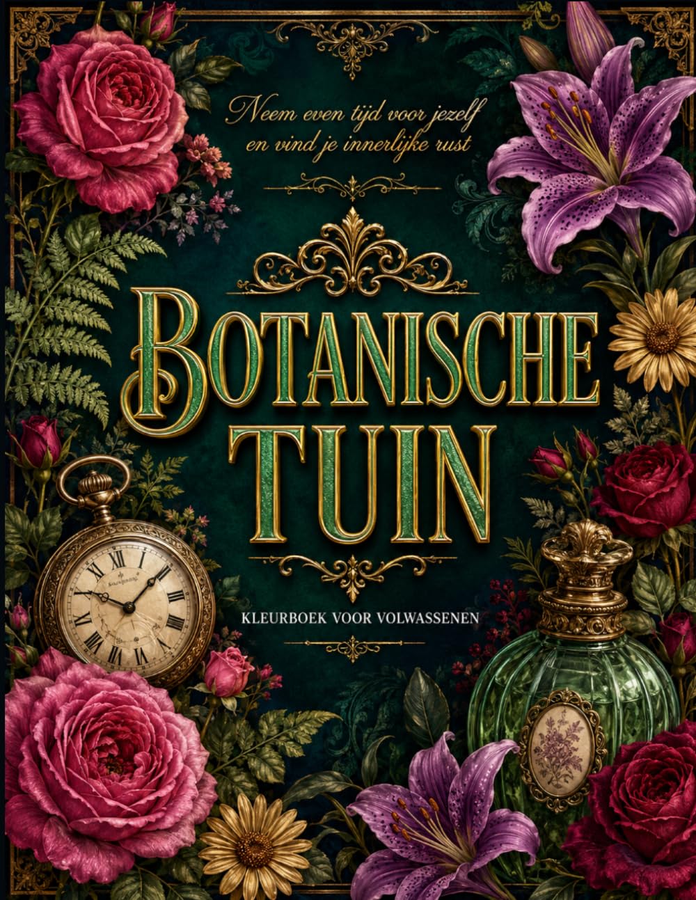 Botanische Tuin Kleurboek: Ontspannende patronen en vintage illustraties voor volwassenen (Dutch Edition) baixar livro de graça