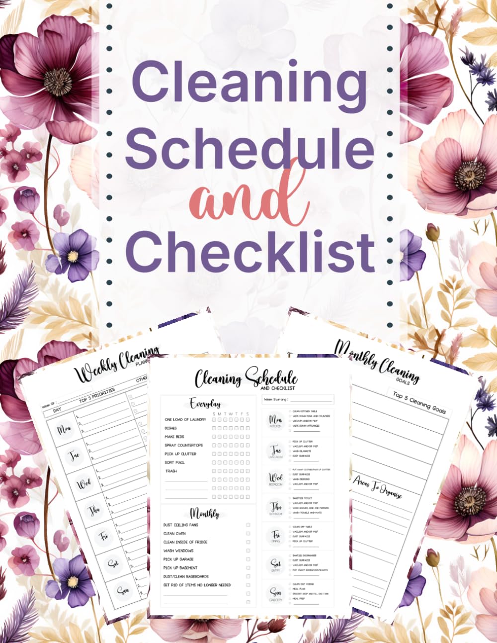 capítulo por capítulo baixar cleaning schedule and checklist: A Simple Home Cleaning Planner for Weekly, Monthly, and Everyday Chores