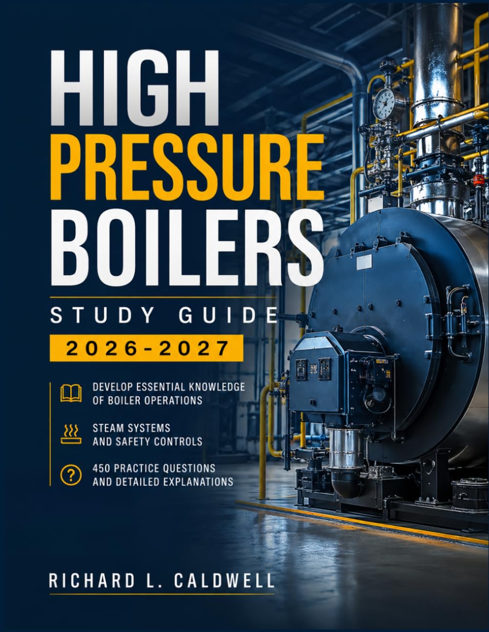 ler totalmente HIGH PRESSURE BOILERS STUDY GUIDE 2026-2027: Develop Essential Knowledge of Boiler Operations, Steam Systems, Safety Controls, 450 Practice Questions, and Detailed Explanations