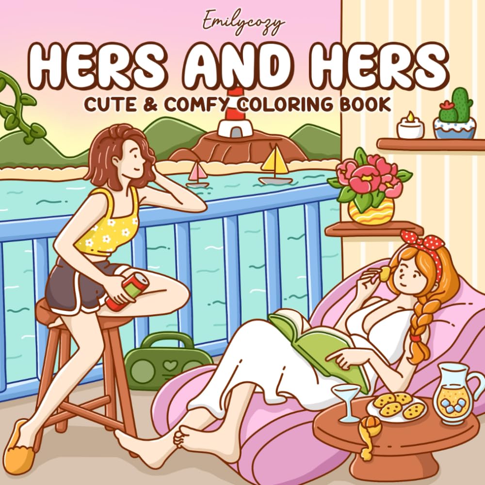 ler totalmente Hers & Hers: Coloring Book for Adults and Teens Featuring Sweet Couple Moments for Relaxation (Couple Moments Coloring)