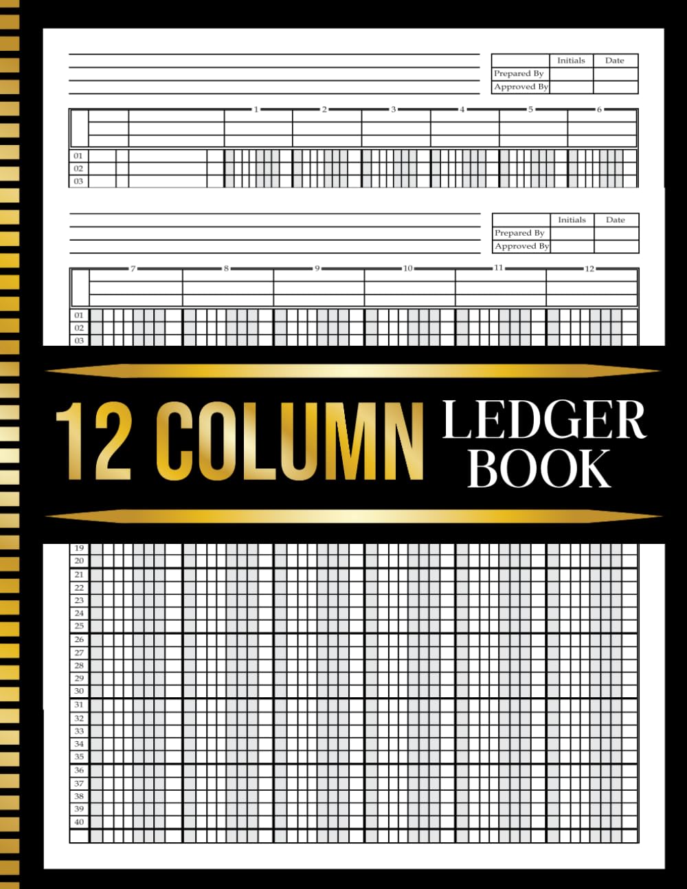 12 Column Ledger Book: 12 Columns Columnar Pad | Accounting Ledger for Bookkeeping for Small Business and Personal Use | 8.5 x 11 inches. baixar livro de graça