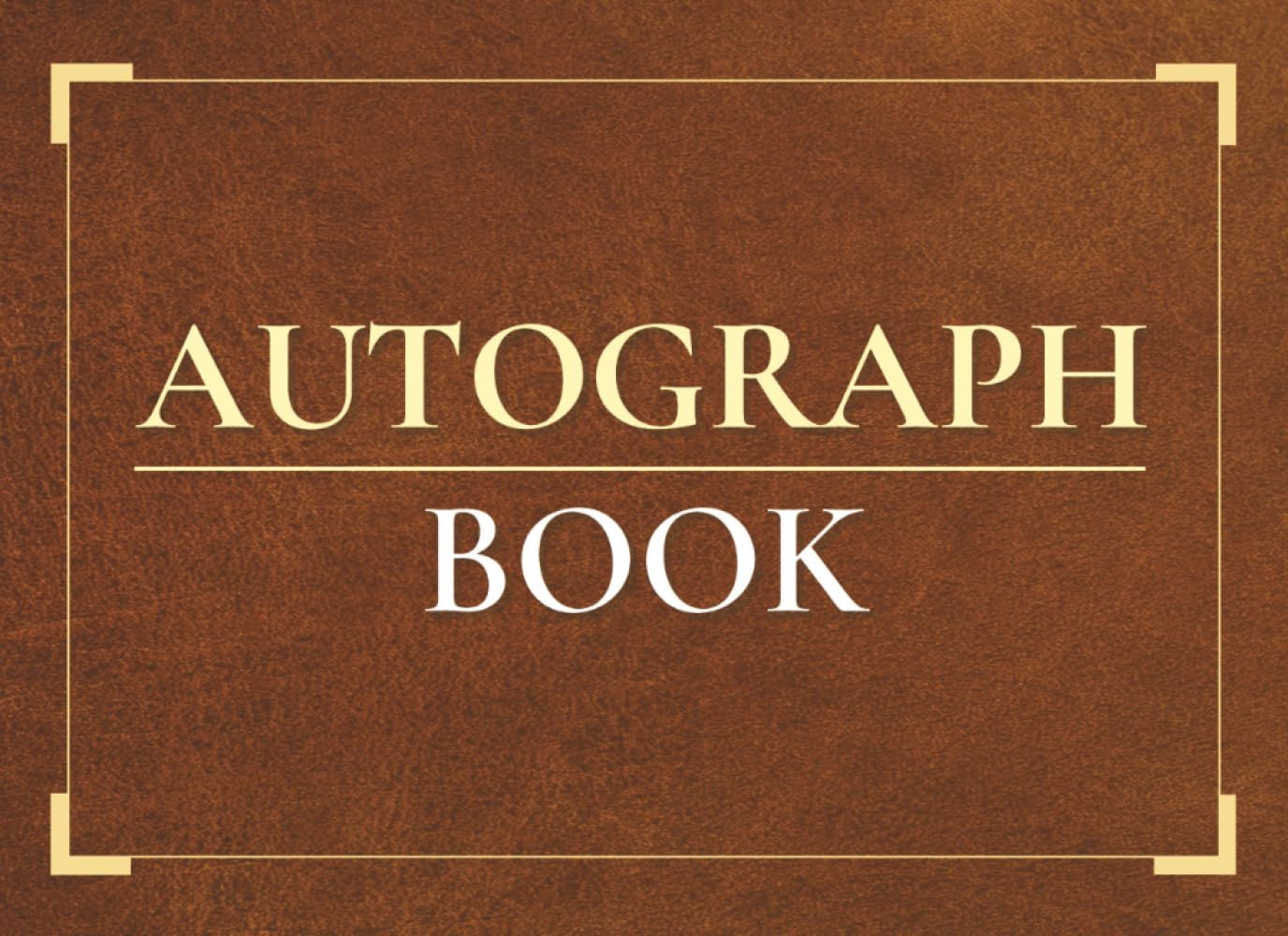 Autograph Book:: 100 Numbered Blank Pages with Index