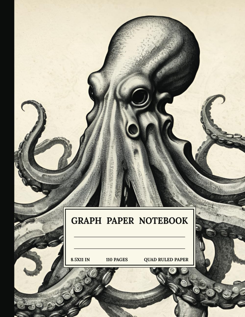 capítulo por capítulo baixar Graph Paper Composition Notebook: Quad Ruled 5x5 Octopus Vintage Aesthetic Black and White Ink Illustration. For Students, Teachers. College, School, Office & Work