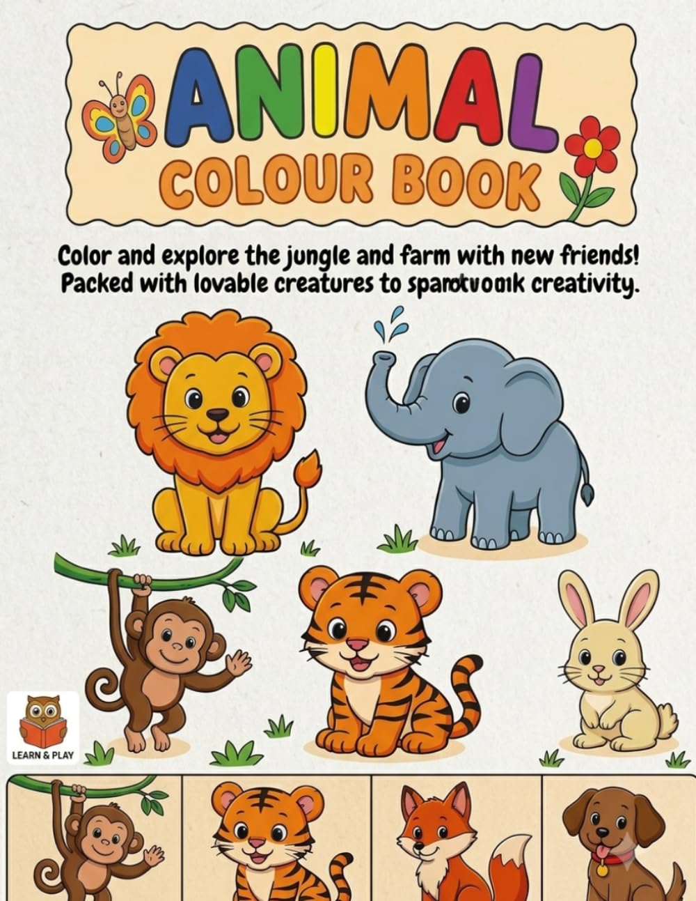 Cute Animal Coloring Book for Toddlers Ages 2–4 baixar livro de graça