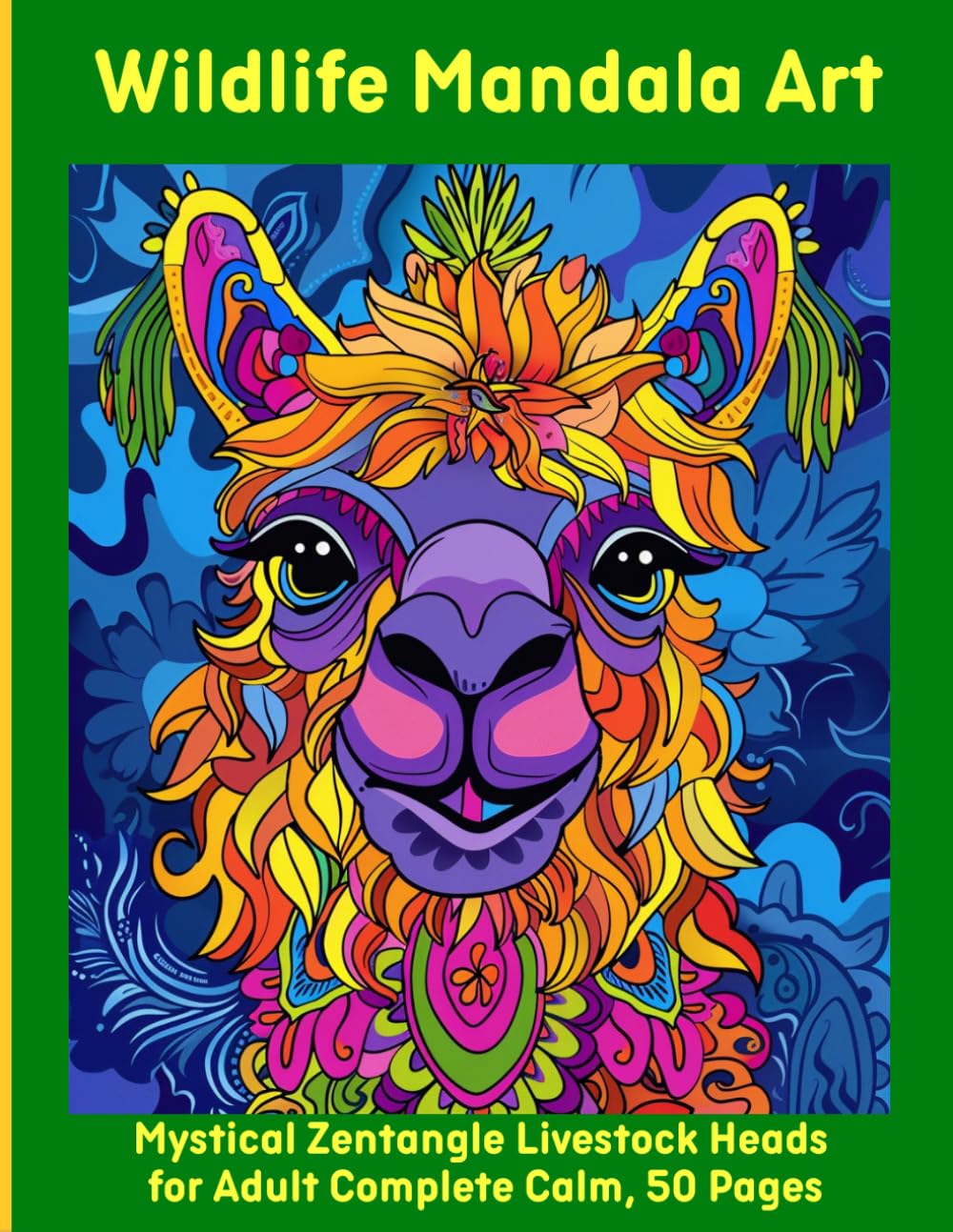 Wildlife Mandala Art: Mystical Zentangle Livestock Heads for Adult Complete Calm, 50 Pages baixar livro de graça
