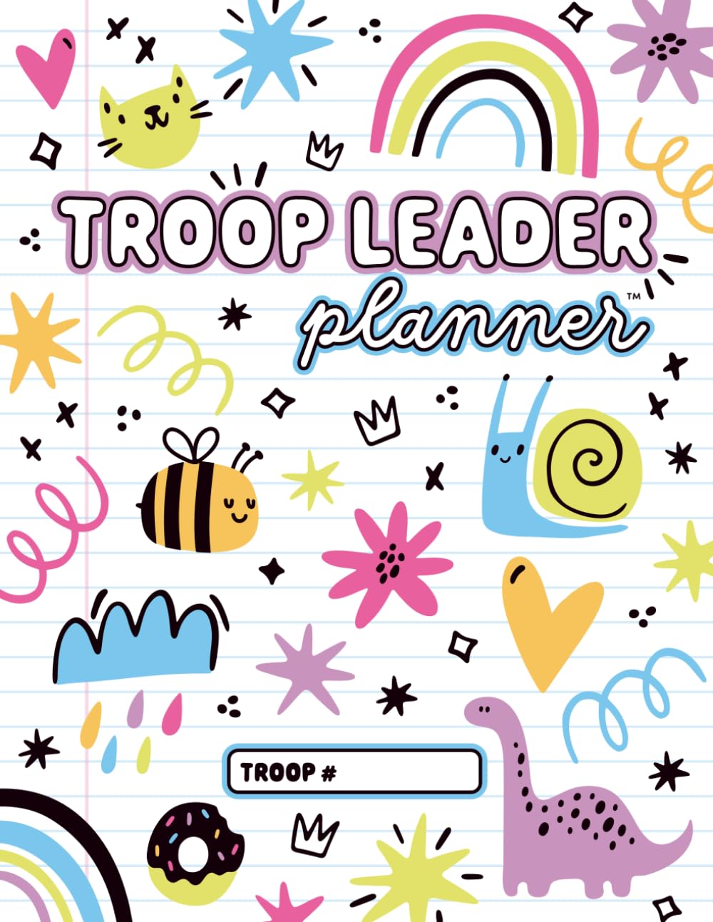 capítulo por capítulo baixar Troop Leader Planner (Undated Edition): 12-Month Organizer for Daisy, Brownie, Junior, Multi-Level Scout Girl Groups | Must-Have Meeting & Badge... Monthly, Yearly Calendars (Black Doodles)