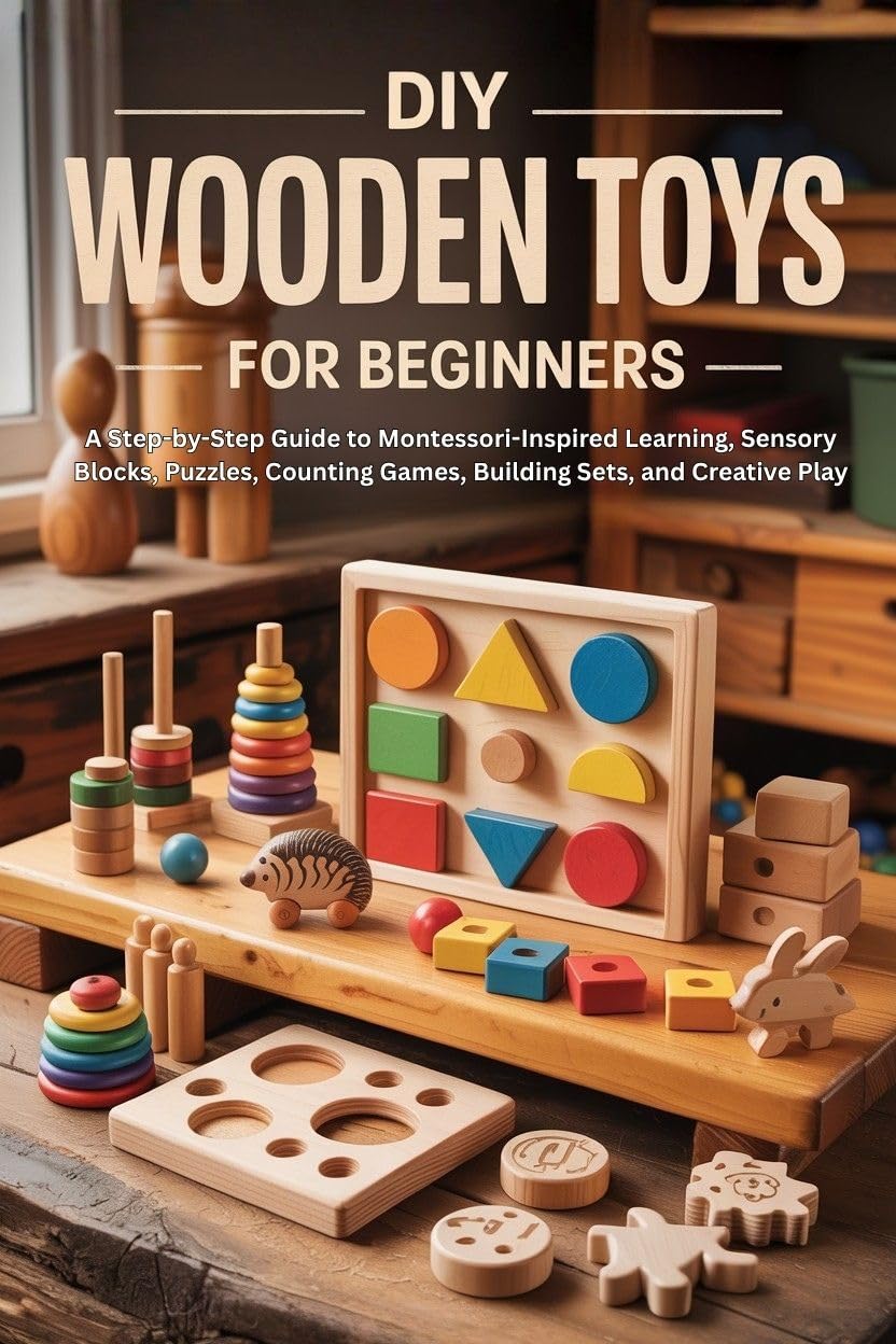 DIY Wooden Toys for Beginners: A Step-by-Step Guide to Montessori-Inspired Learning, Sensory Blocks, Puzzles, Counting Games, Building Sets, and Creative Play (English Edition) baixar o livro de graça