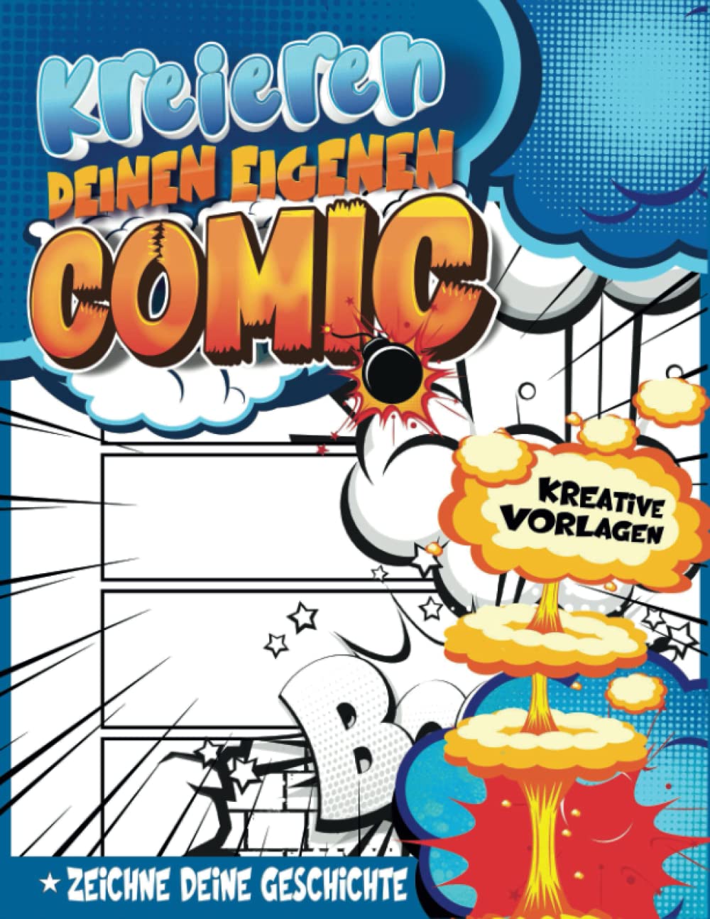 ler totalmente Comic Cartoons Zeichnen Lernen: Coole Comic-Aktivitäten Für Kinder Im Alter Von 3-5 Jahren, Skizzenbuch Mit 100 Verschiedenen Vorlagen | Geschenkideen Ostern (German Edition)