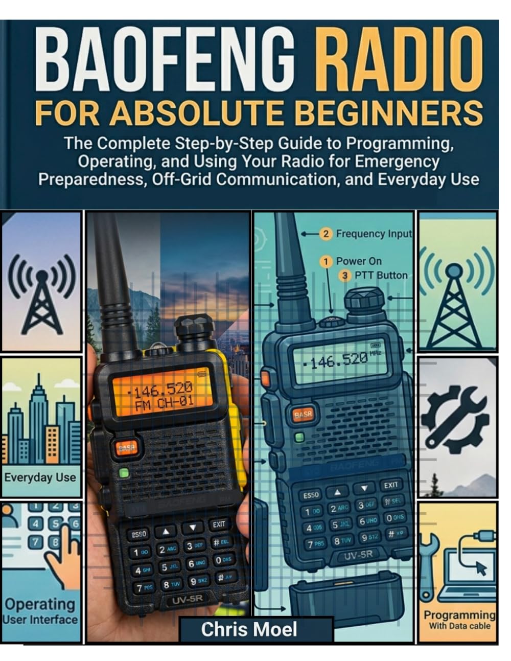 ler totalmente Baofeng Radio for Absolute Beginners: The Complete Step-by-Step Guide to Programming, Operating, and Using Your Radio for Emergency Preparedness, Off-Grid Communication, and Everyday Use