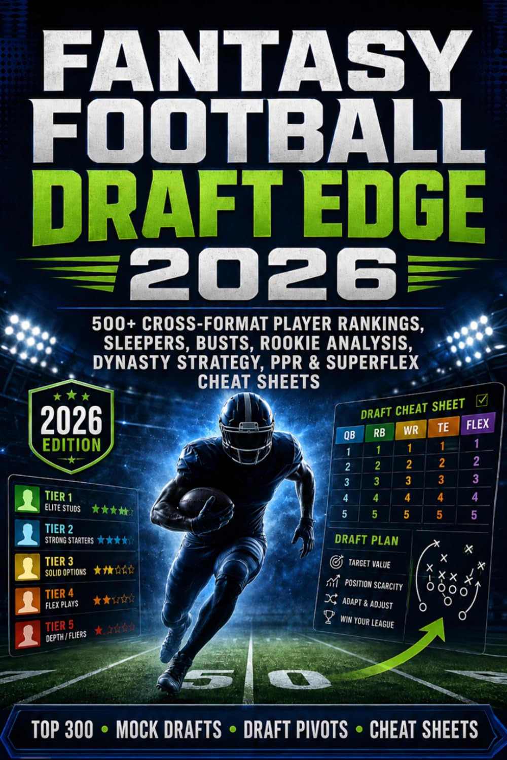 FANTASY FOOTBALL DRAFT EDGE 2026 500+ Cross-Format Player Rankings, Sleepers, Busts, Rookie Analysis, Dynasty Strategy, PPR & Superflex Cheat Sheets baixar livro de graça