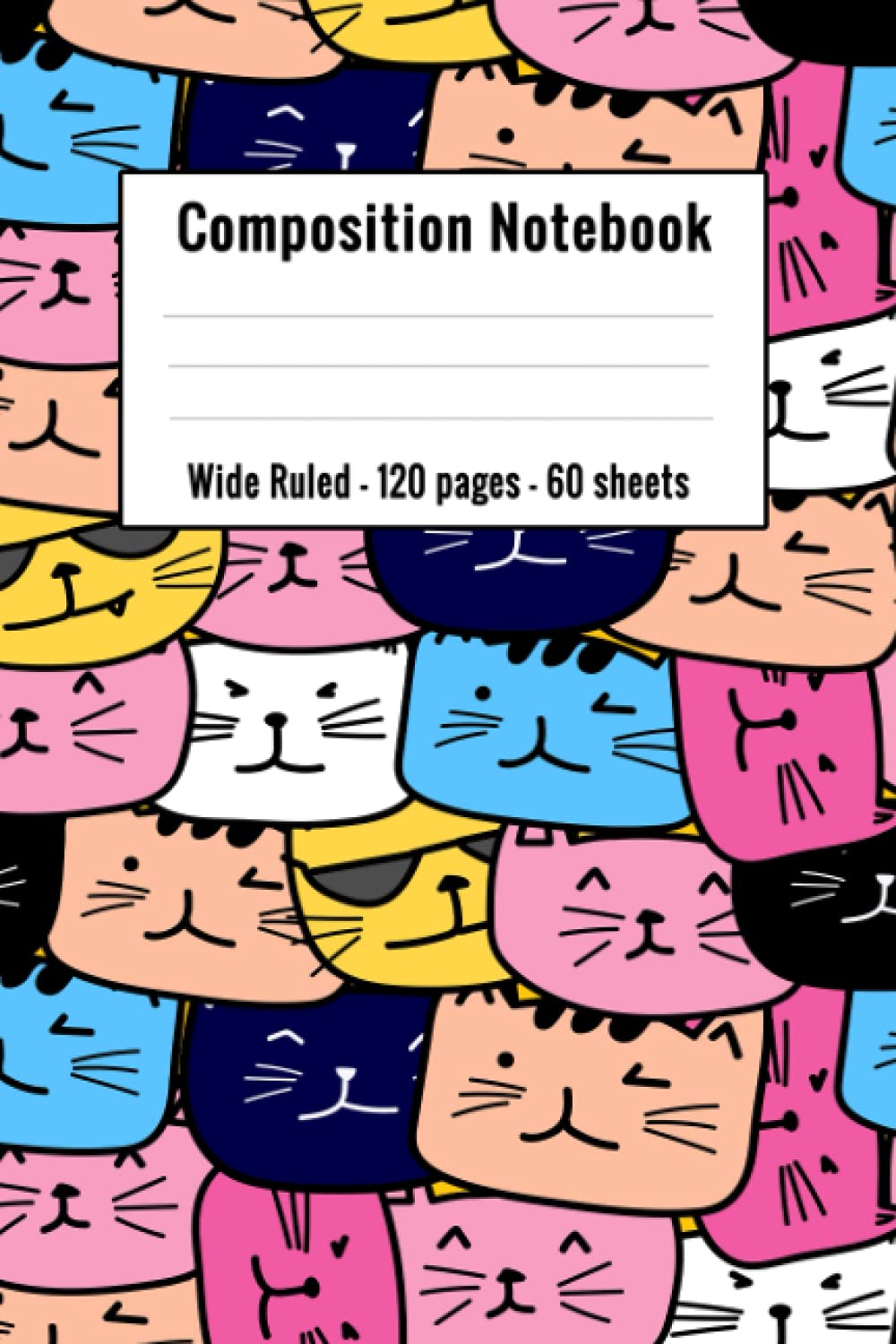 ler totalmente cat composition notebook wide ruled: kawaii composition notebook | composition notebook for kids girls boys teens students | 120 pages, 6 x 11