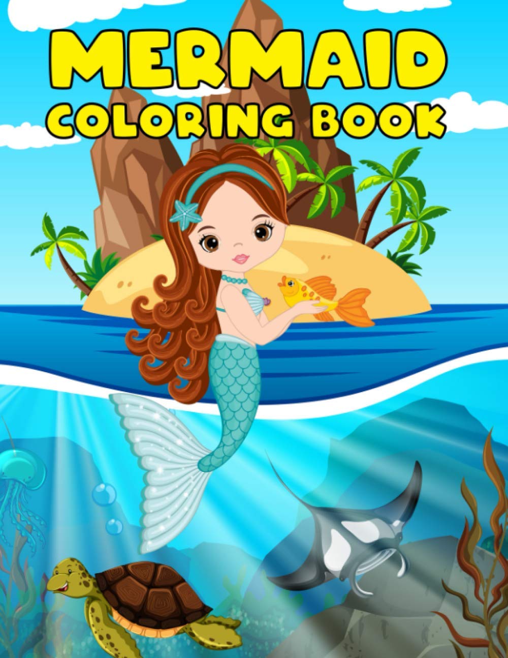 ler totalmente Mermaid Coloring Book: A Fun Mermaid Coloring Book for Girls and Boys, for 3-5, Gift for Girls 4-8, Amazing Coloring Book for Girls, Volume-01