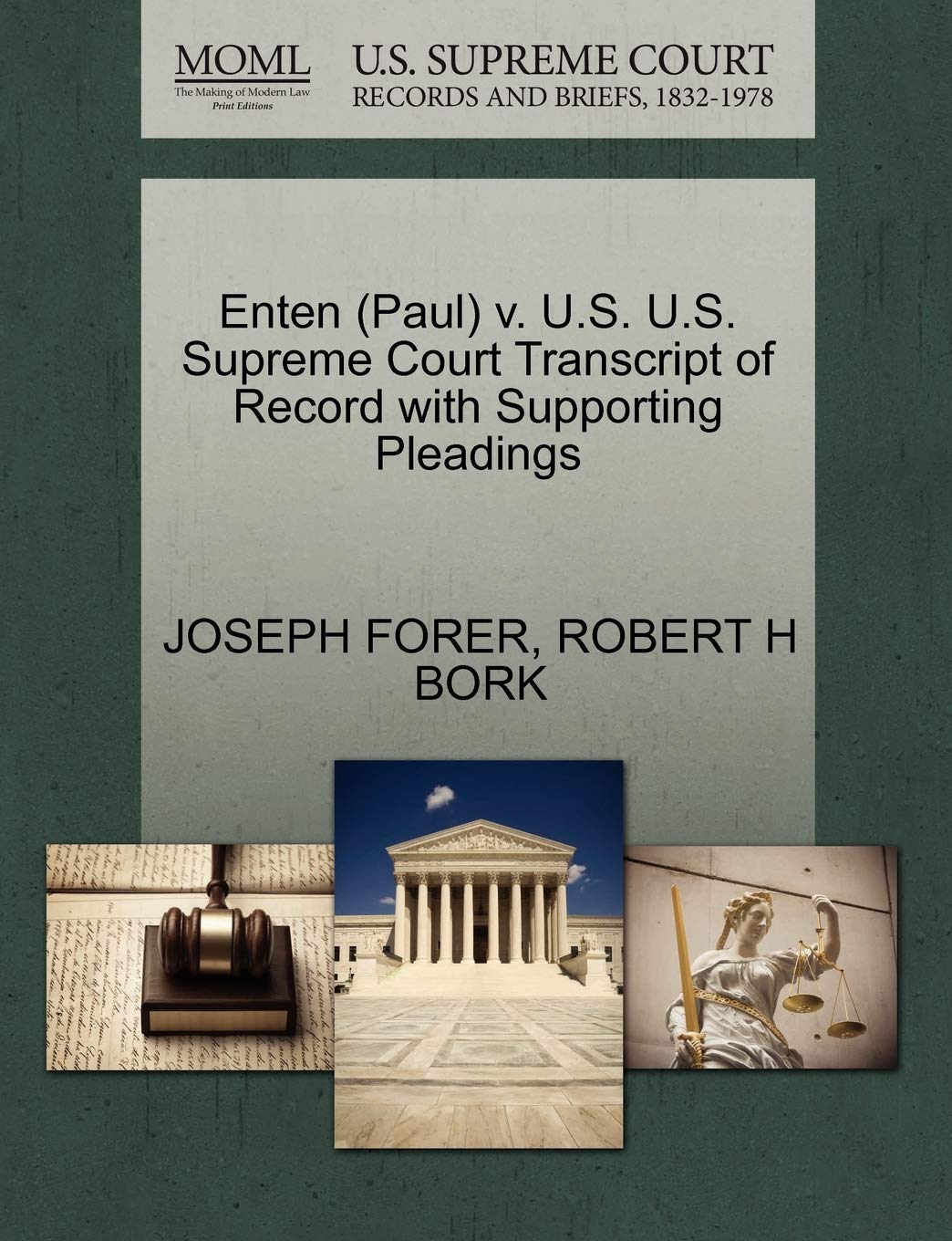Enten (Paul) v. U.S. U.S. Supreme Court Transcript of Record with Supporting Pleadings baixar o livro de graça