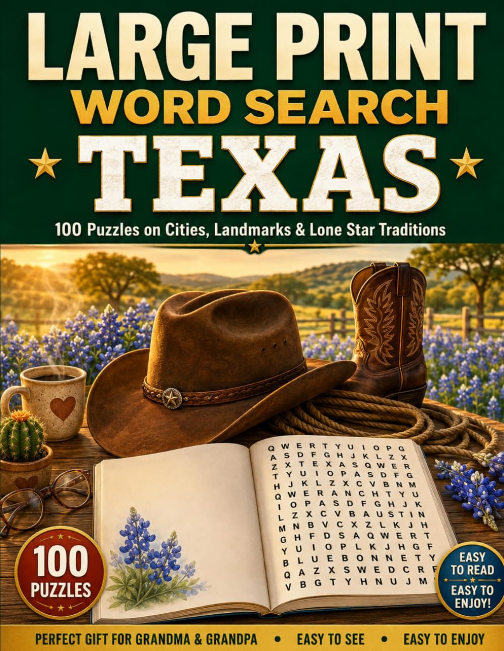 ler totalmente Texas Word Search: 100 Puzzles on Cities, Landmarks & Legends