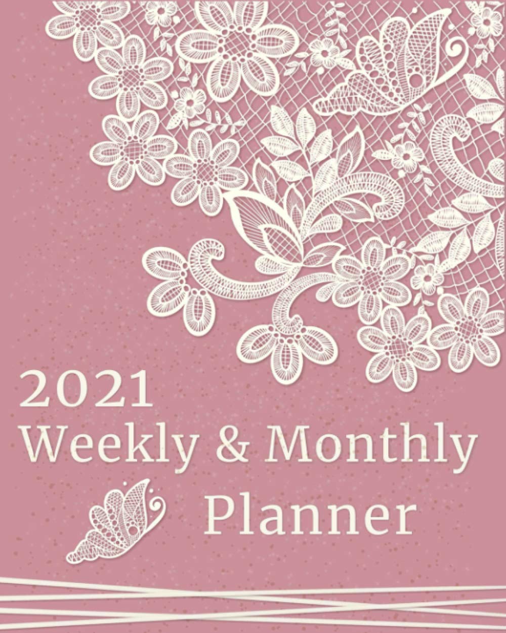 2021 Weekly & Monthly Planner: 12 Months Calendar and Organizer for Girls, Nurse | Jan 2021 - Dec 2021, 8" x 10" | Holidays, Notes & Vision Board baixar livro de graça