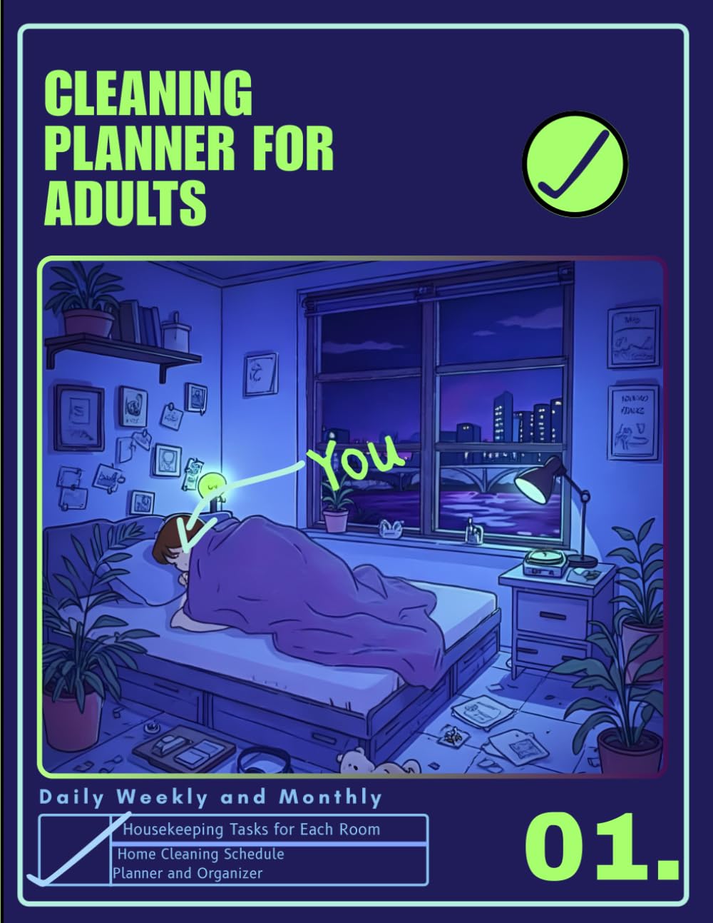 ler totalmente Cleaning Planner for Adults: Household Daily Weekly and Monthly Home Schedule and Organizer Checklist, Housekeeping Tasks for Each Room