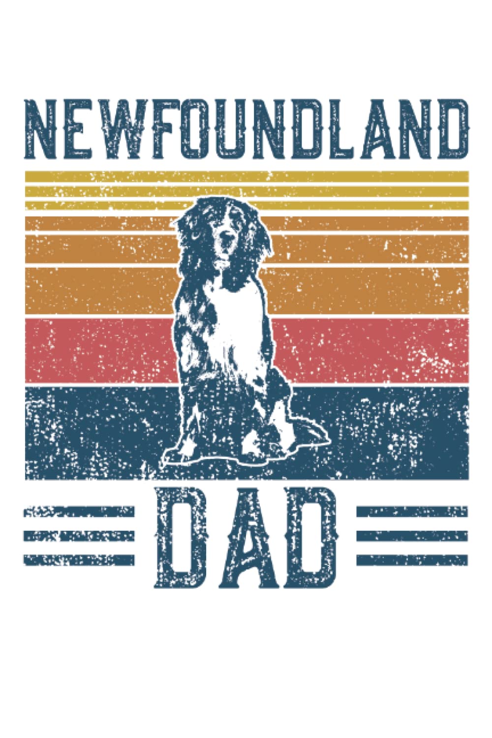 Dog Newfoundland Dad - Vintage Newfoundland Dad: A Journal Size (6 x 9 inches) Notebook | Diary | Planner with 120 Lined Pages baixar o livro de graça