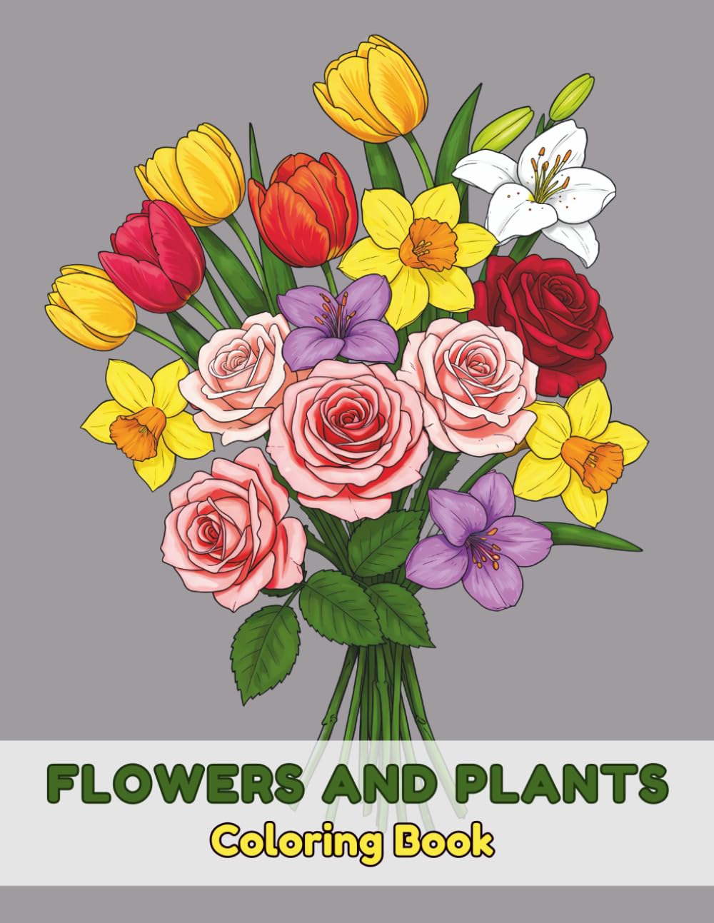 Flowers and Plants Coloring Book: Simple and Fun Designs for Adults and Kids baixar o livro de graça