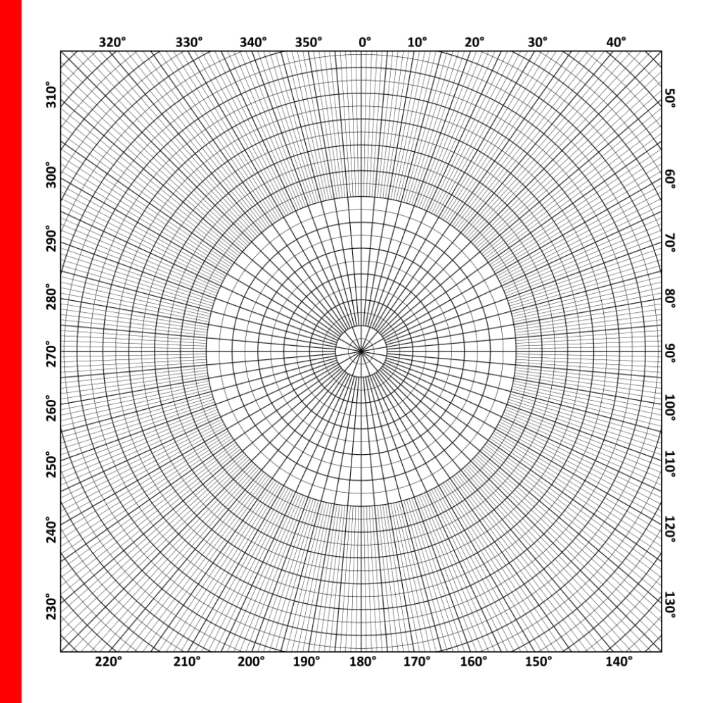 Polar Coordinate Graph Paper | Circular Grid Sketchbook with 1 degree precision: 100 Pages | Light Gray Grids | 1,2,3,4,5-10 Degree angles | 1 degree precision | 8.5" x 8.5" baixar o livro de graça