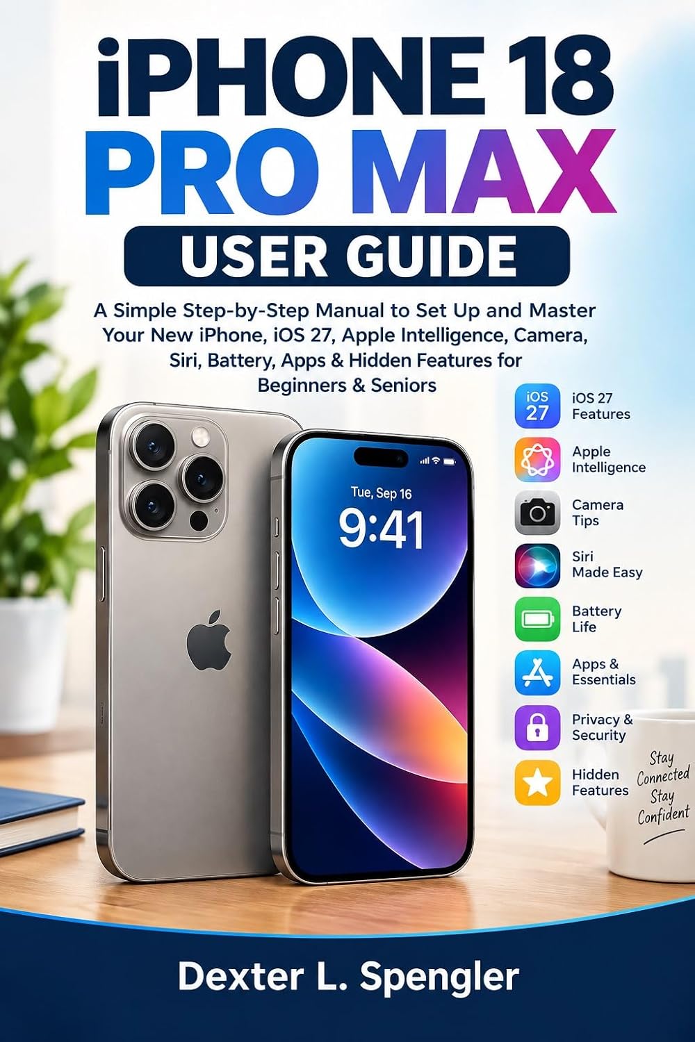 capítulo por capítulo baixar IPHONE 18 PRO MAX USER GUIDE: A Simple Step-by-Step Manual to Set Up and Master Your New iPhone, iOS 27, Apple Intelligence, Camera, Siri, Battery, Apps... for Beginners & Seniors (English Edition)