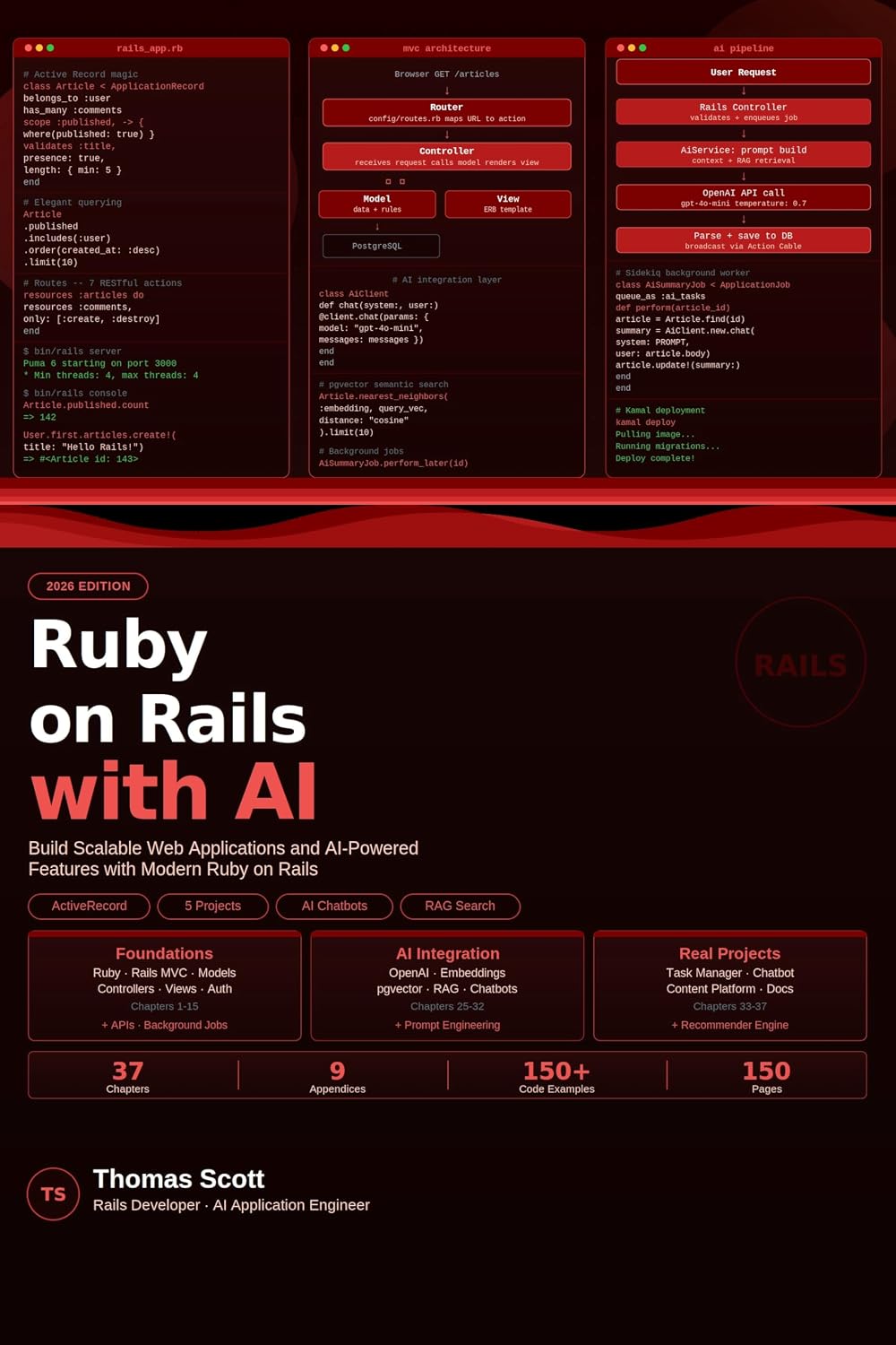 Ruby on Rails with AI: A Complete Beginner's Guide to Modern Rails Development, AI Integration, and Scalable Web Applications (English Edition) baixar o livro de graça