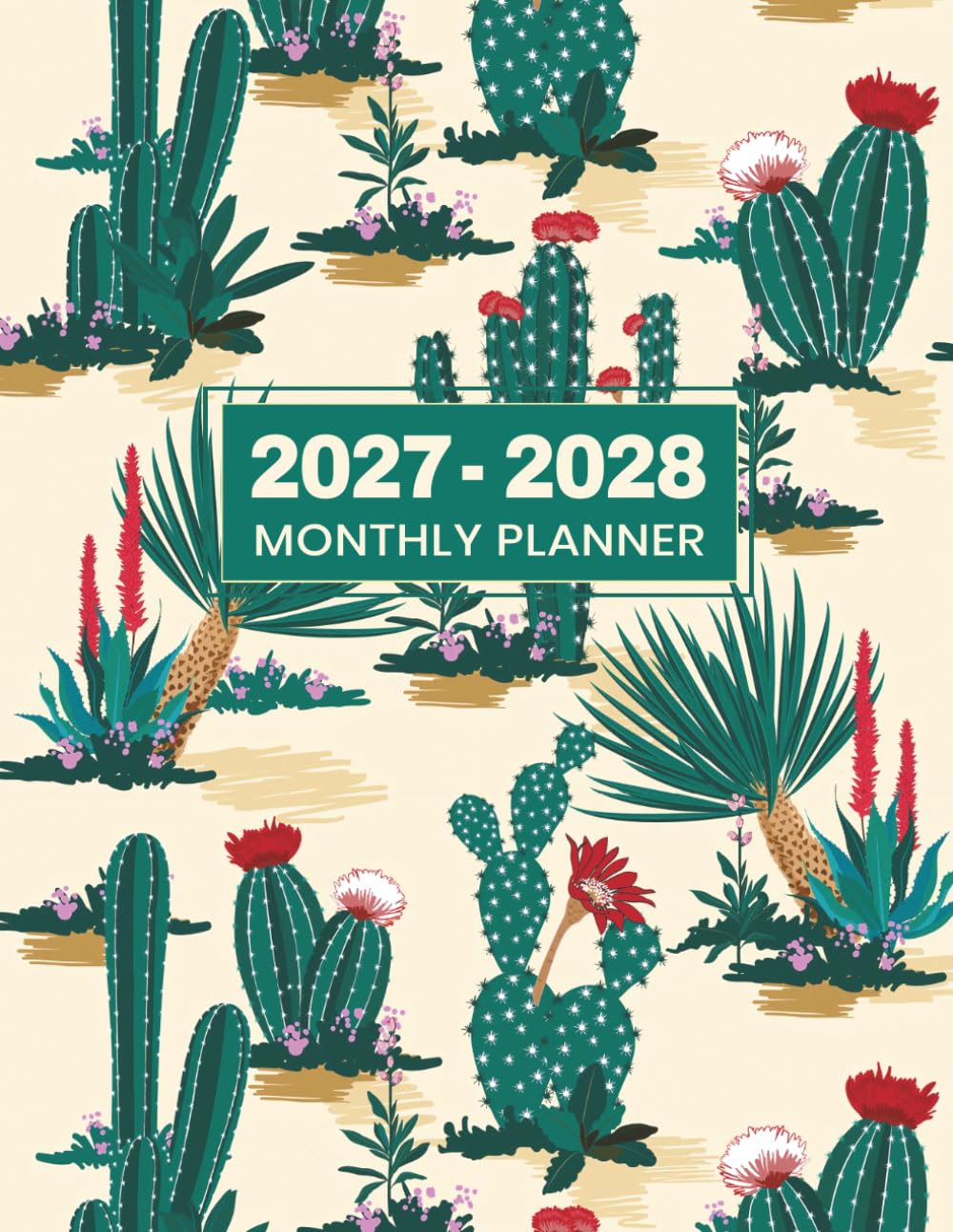 ler totalmente 2027-2028 Monthly Planner: 2 Year Calendar Schedule Organizer January 2027 to December 2028 (24 Months) Appointment Book with Notes To-Do List Goals... Inspirational Quotes with Summer Cactus Cover